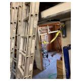 Aluminum extension ladder, 15 ft