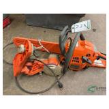 Husqvarna 240 Chainsaw and electric Chain sharpener