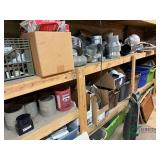 Contents of shelves, duct work, eaves trough and downspouts, large lot
