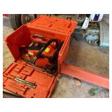 Echo CS-400 Chainsaw with case and extra chains