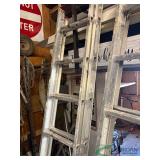 Aluminum extension ladder, 15 ft