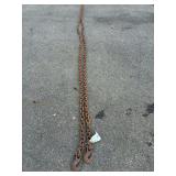 31’ 3/8” log chain with 2 hooks