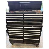 Large 2 section craftsman toolbox and contents