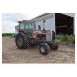 White 2-135 Red Stripe Tractor