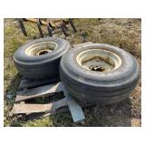 (2) 9.5L - 14 implement tires, row:4