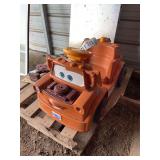 Brown TowMater 12V electric kids car, bldg:locked