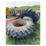 (2) 18.4 X 34 air filled duals, row:8