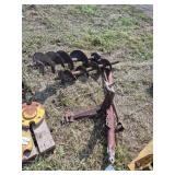 3 pt. Post hole digger with 2 size augers, row:4