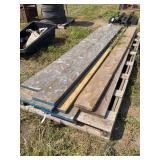(10) Lumber structural beams 12" x 12", row:4