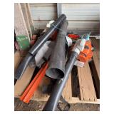 (2) Stihl blowers, echo chainsaw, & edge trimmer, bldg:locked