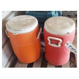 (2) 5 gallon water jugs, bldg:green