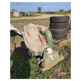 Billy Goat yard & driveway vac with 7 HP Briggs & Stratton motor, row:7