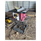 10" Table saw, bldg:locked