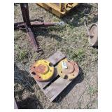 (2) John Deere wheel weights, row:4