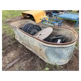 Steel bin with misc. wire, row:5