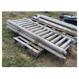 Hand railing log cabin style, row:4