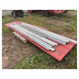Misc. pieces of barn steel & trim- all various lengths, row:5