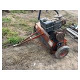 Pull behind flail mower, row:8