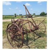 IH steel wheel hay rake, row:6