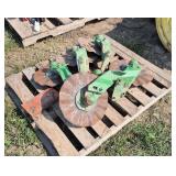 (6) Unit mount coulters for John Deere planter, row:4