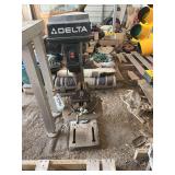 Drill press & stand, bldg:green
