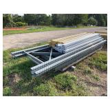 Pallet racking- (5) uprights & (16) cross pieces, row:7