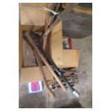 misc pallet axes and tool box parts