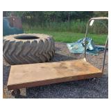 Steel Cart on Wheels