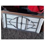 (3) Folding Tables, 2 wooden, 1 plastic