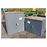 (2) Steel Cabinets