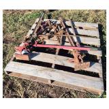 (2)Farmer jacks & (5) chain binders: Row 11
