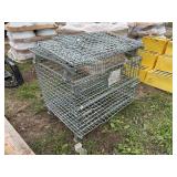 (2) Fold down metal crates, row:5