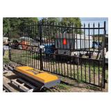 19' x 8' H designer gate and (3) steel posts, row:5
