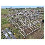 (5) Rolling carts, 4ft.x64in.x2ft., row:9