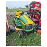 JD X320 lawn mower with 48' deck with Kawasaki engine, row:4