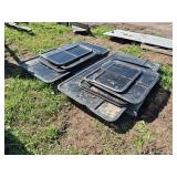 (2) skids of camper/barn/hunting blind windows, row:5