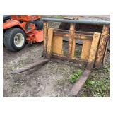 Universal quick attach pallet forks, row:5