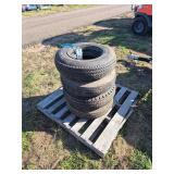 (4) 7x14.5 tires and rims, row:10