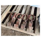 (4) 12,000 lb certified machine anchors, bldg:green
