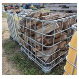 (2) Totes of season red oak, row:6
