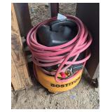 Bostitch air compressor with air hose, bldg:green