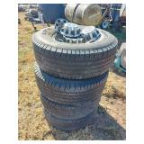 (4) GMC 8 bolt Aluminum Wheels w/ 16" Tires, row:11