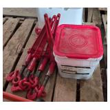 (4) Chain Binders w/Chain, bldg:locked