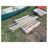 (12) Fiberglass posts, row:5