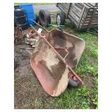 (2) Wheel barrows & (1) push garden seeder, row:4