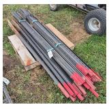 (41) Steel T-Posts, row:10