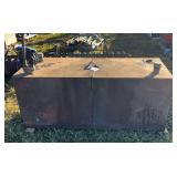 (2) 500 gallon tanks side by side, row:9