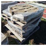 (2) Pallets wall blocks, row:11