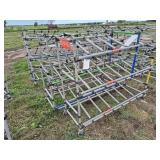 (5) Rolling carts 4ft.x64in.x2ft., row:9