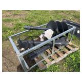 Wolverine skid steer post hole digger 12' & 18' auger bits, row:6